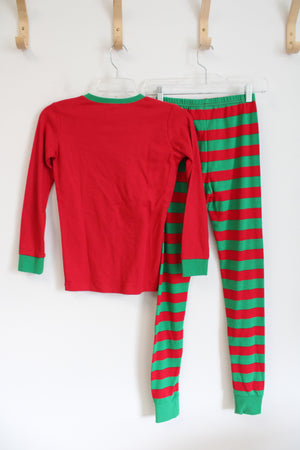 Arb Blanks Red & Green Striped Pajama Set | Youth 14