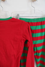 Arb Blanks Red & Green Striped Pajama Set | Youth 14