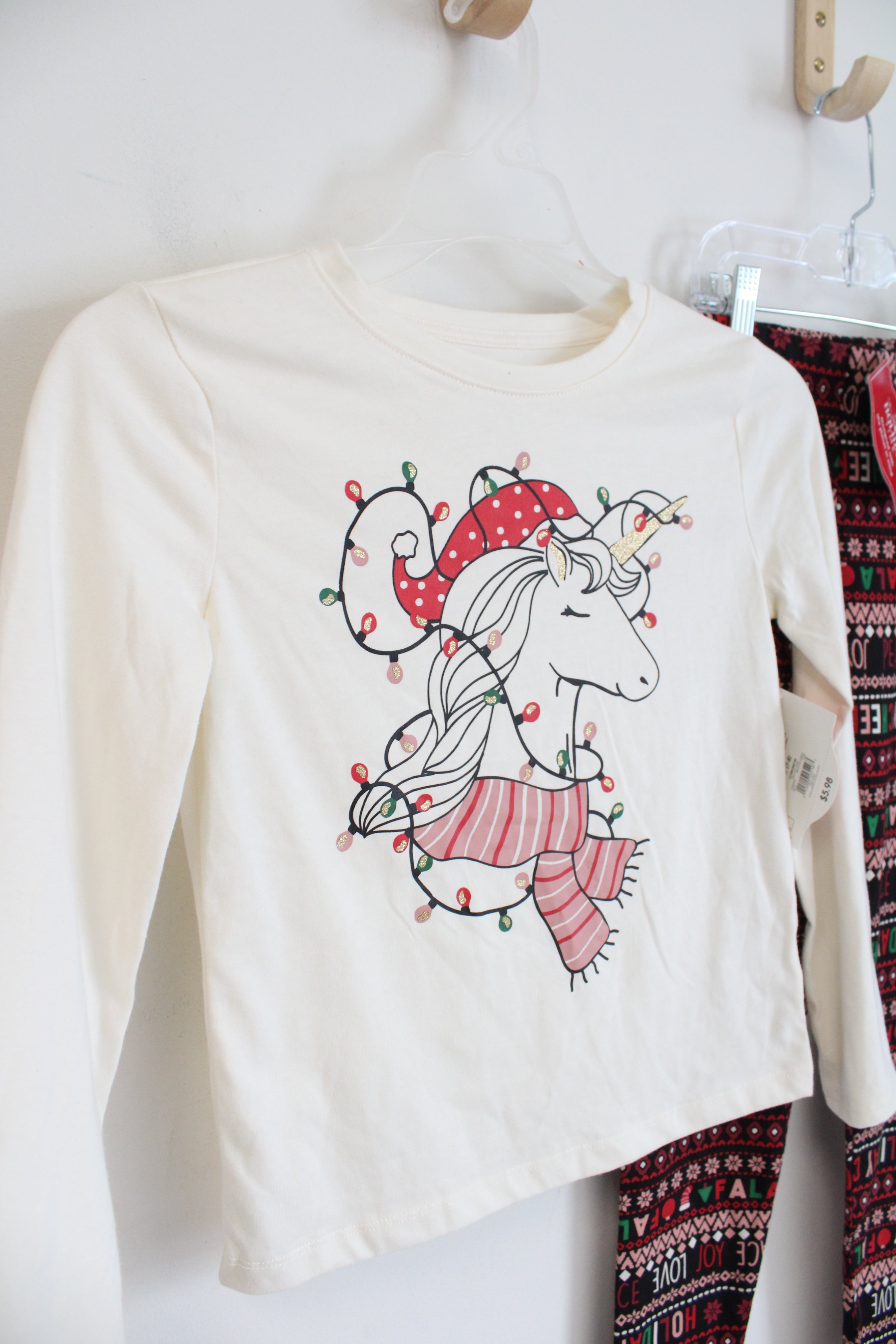 NEW Holiday Time Christmas Unicorn 2-Piece Set | Youth M (7-8)