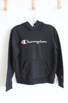 Champion Black Hoodie | Youth L (14/16)