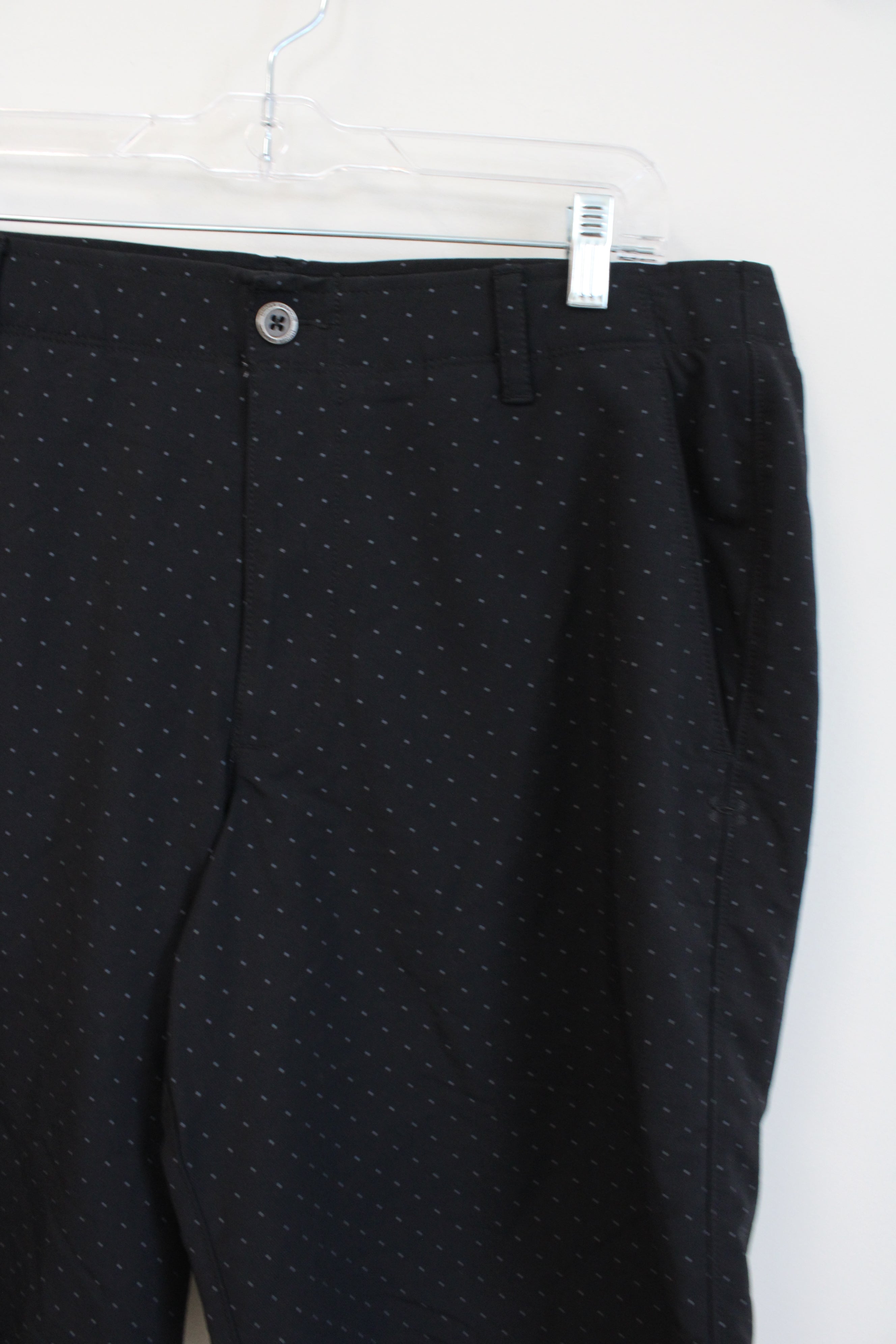 Under Armour Loose Fit Black & Gray Polka Dot Shorts | 38