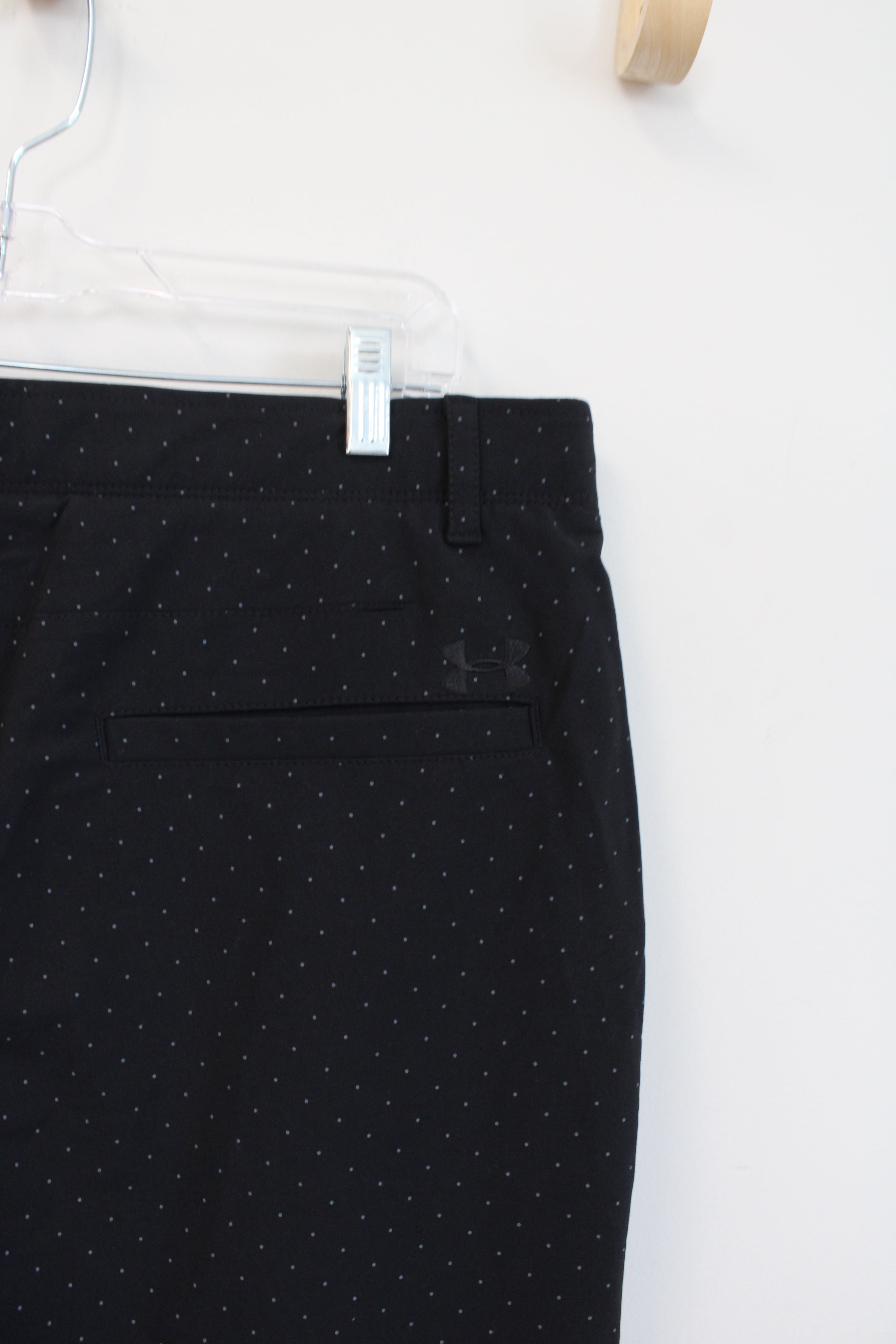 Under Armour Loose Fit Black & Gray Polka Dot Shorts | 38