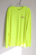 A4 Neon Yellow Palm Pleasure Sailing Long Sleeved Shirt | XL