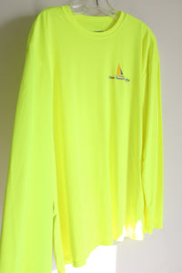 A4 Neon Yellow Palm Pleasure Sailing Long Sleeved Shirt | XL