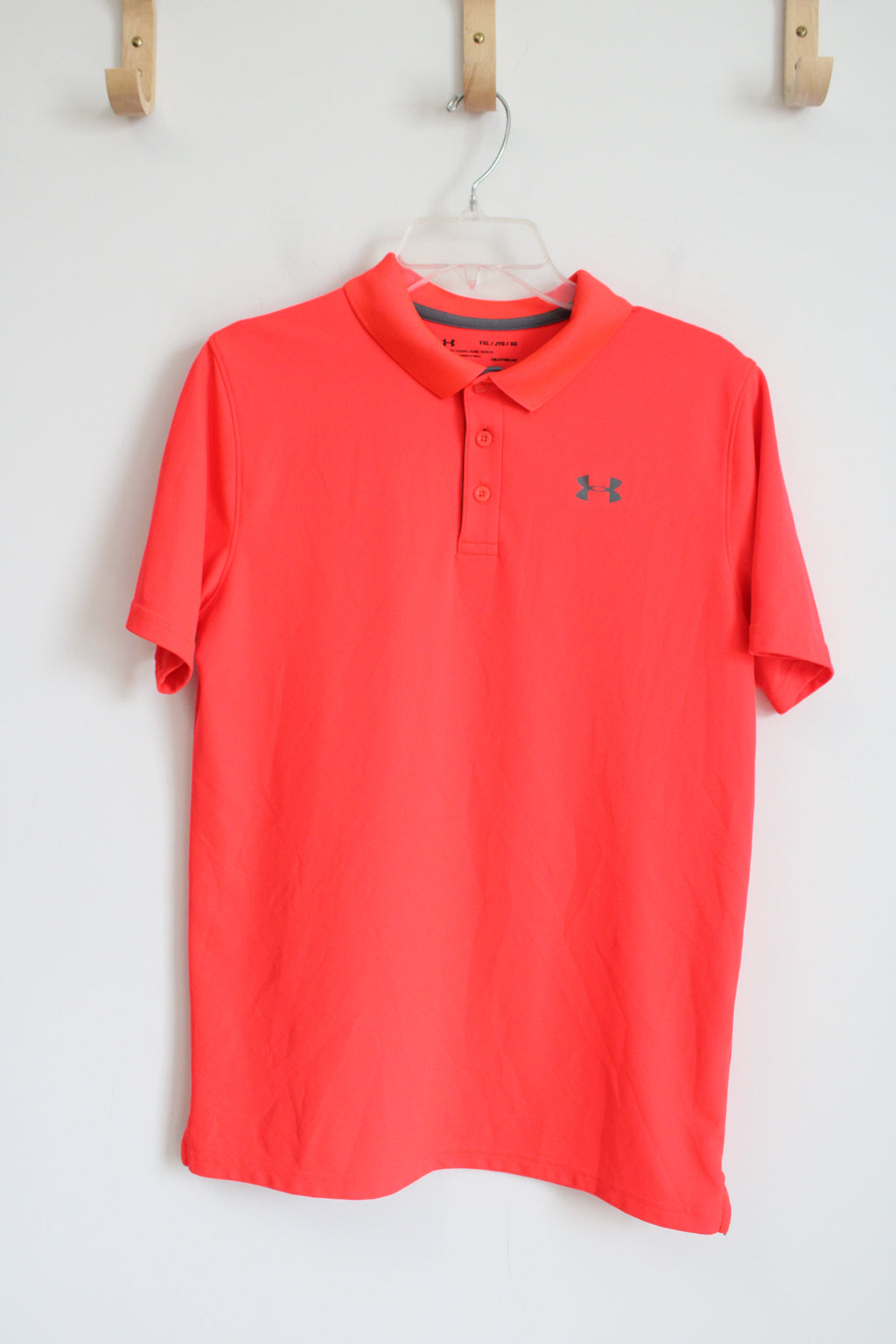 Under Armour Neon Red Polo Shirt | Youth XL (18/20)