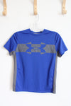 Under Armour Blue & Gray Logo Shirt | Youth M (10/12)