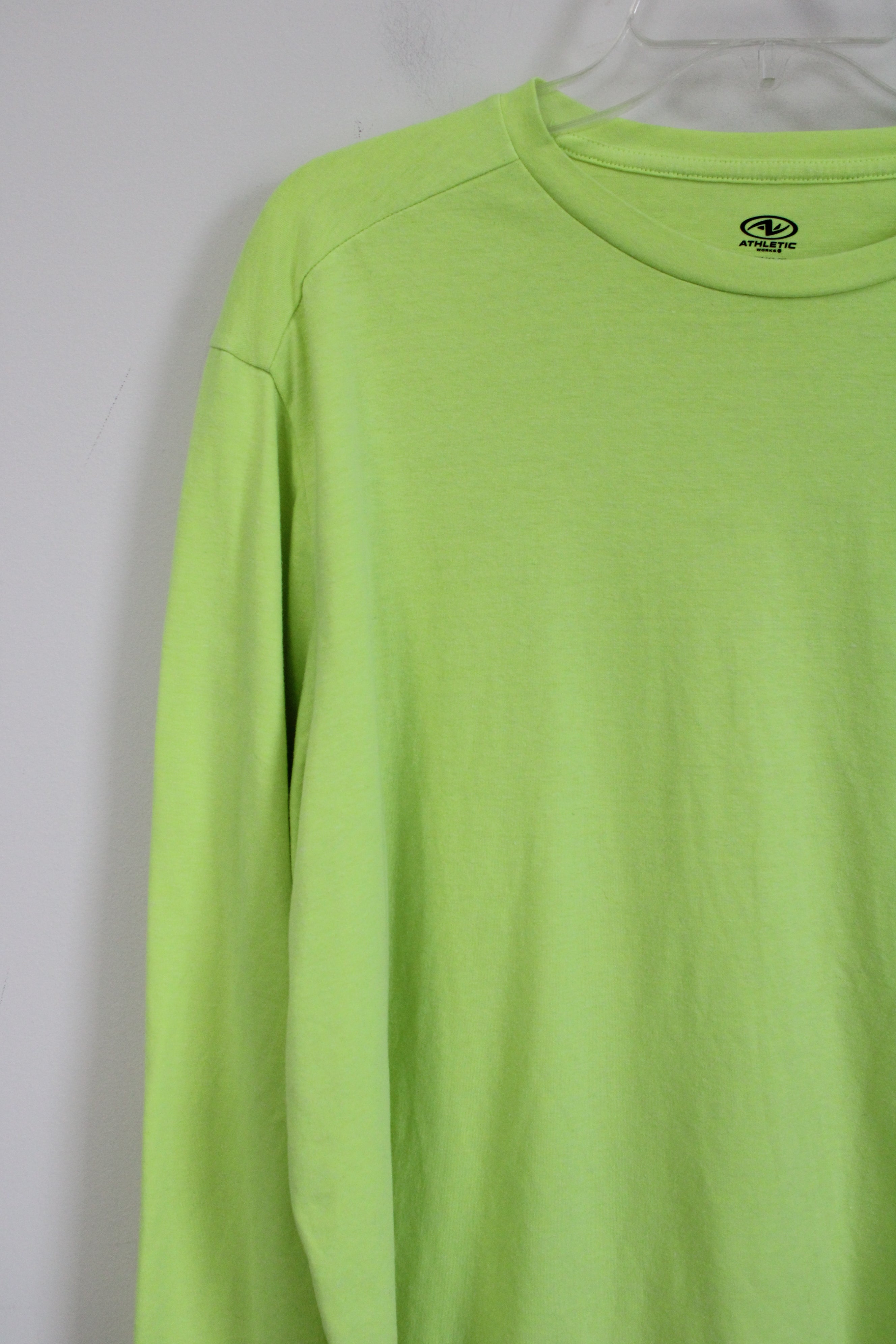 Athletic Works Neon Yellow Long Sleeved Shirt | XL