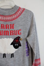 NEW Rockin Around Baaah Humbug Sheep Soft Gray Sweater Dress | S