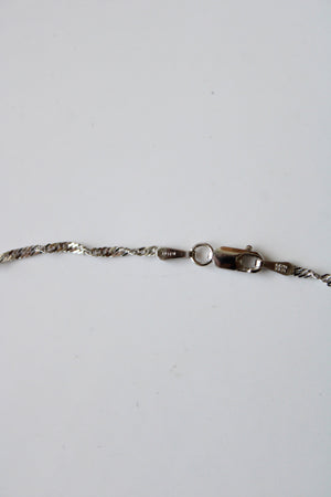 14KT Italy Milor White Gold Twist Chain Necklace