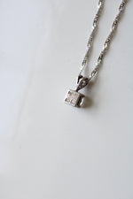 14KT Italy Milor White Gold Twist Chain Necklace