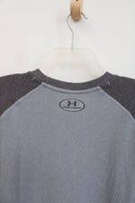 Under Armour Two-Toned Gray Waffle Knit Long Sleeved Shirt | XL