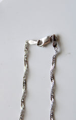 14KT Italy Milor White Gold Twist Chain Necklace