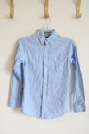 Izod Light Blue Long Sleeved Button Down Shirt | 14