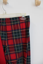 Climate Right Red Green & Blue Plaid Pajama 2-Piece Set | S