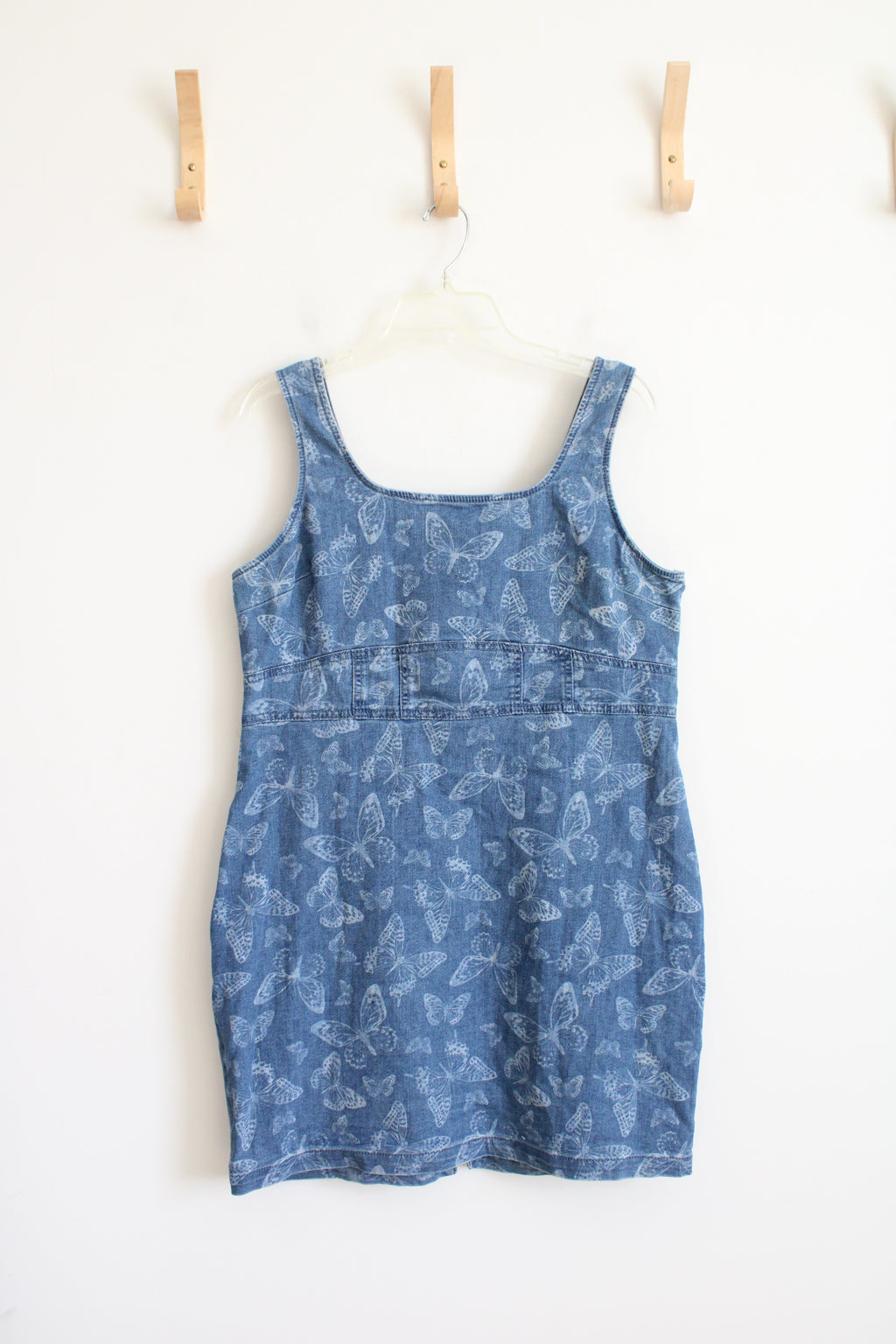 No Boundaries Butterfly Denim Dress | XL