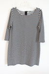 Old Navy Black White Striped Dress | XL