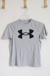 Under Armour Light Gray Logo Shirt | Youth M (10/12)