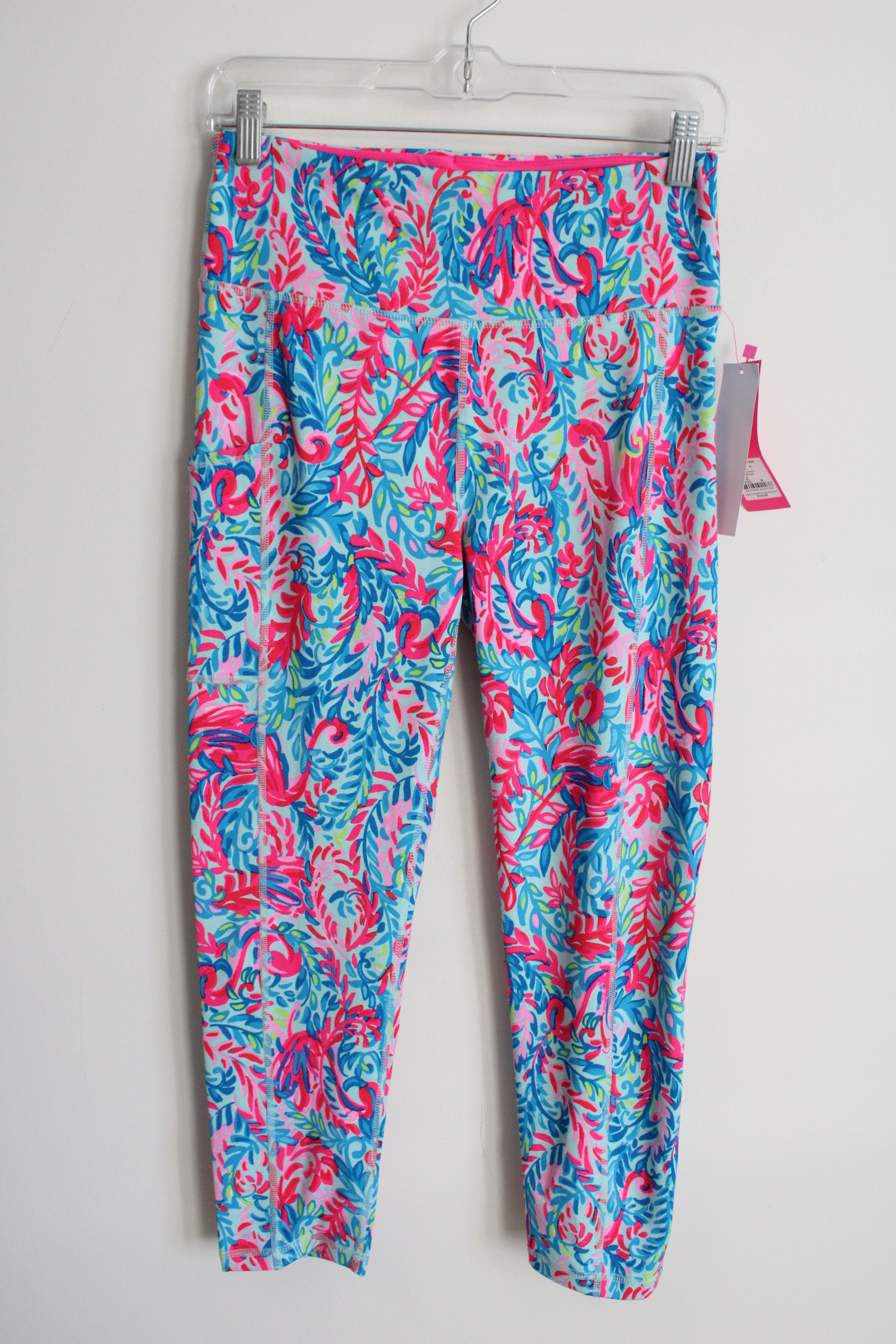 NEW Lilly Pulitzer  Surf Blue Flim Flam Weekender High Rise Legging | M