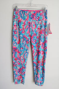 NEW Lilly Pulitzer  Surf Blue Flim Flam Weekender High Rise Legging | M