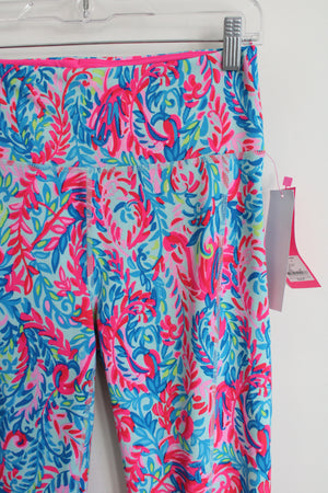 NEW Lilly Pulitzer  Surf Blue Flim Flam Weekender High Rise Legging | M