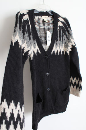 NEW Ralph Lauren Denim & Supply Black Knit Wool Blend Cardigan | M