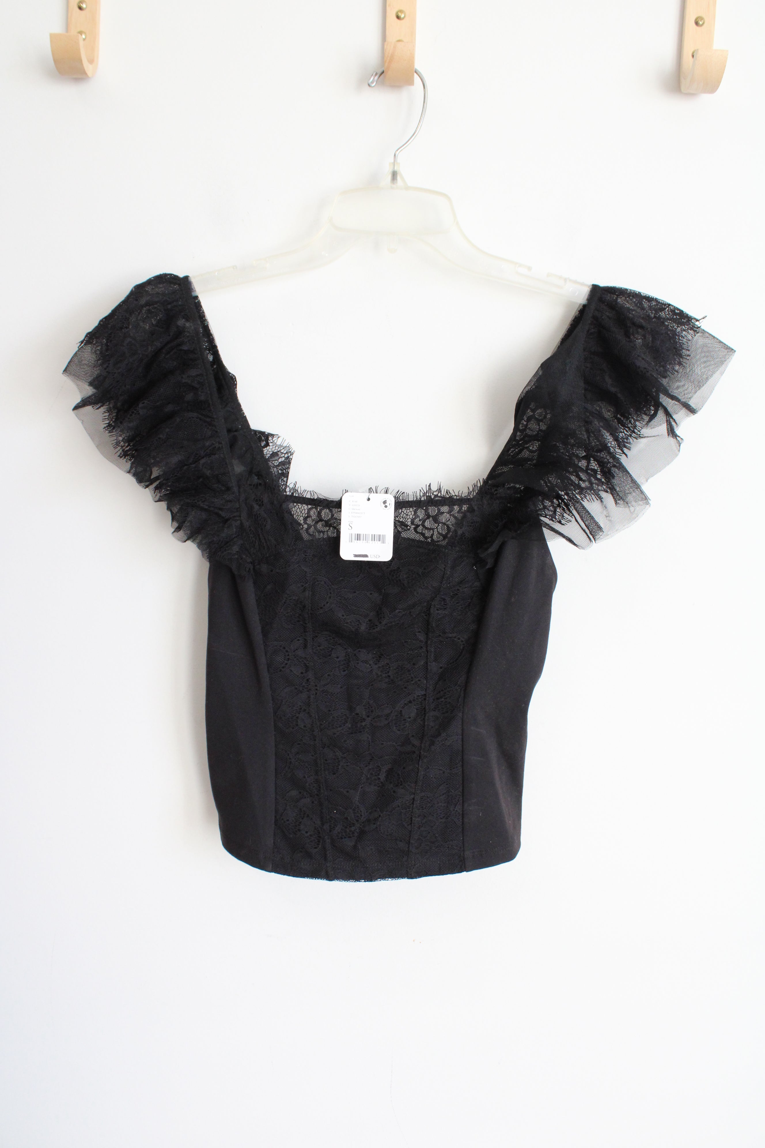 NEW Free People Intimately Black Live It Up Cami Top | S