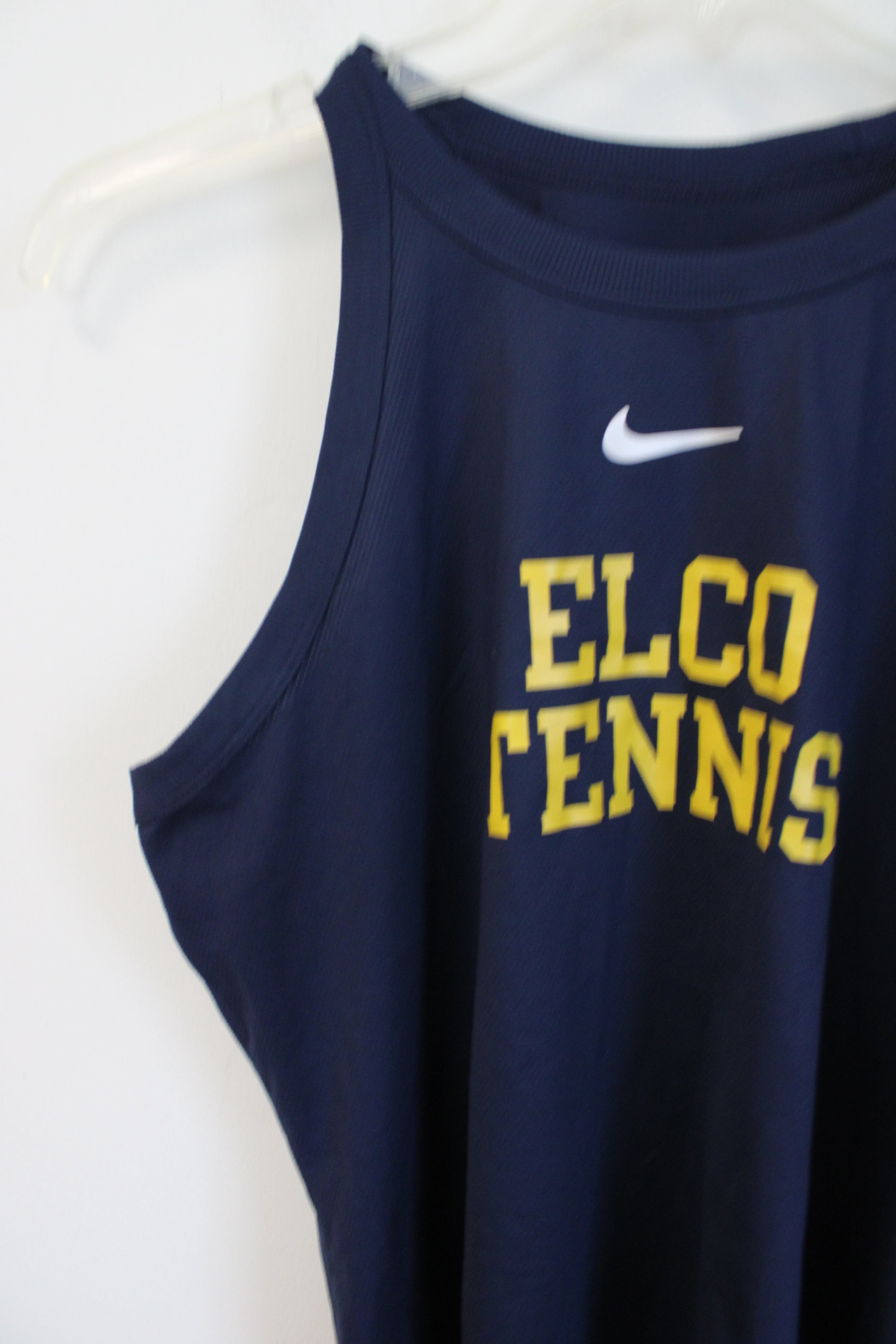 Nike Dri-Fit Elco Tennis Navy Athletic Tank Top | L