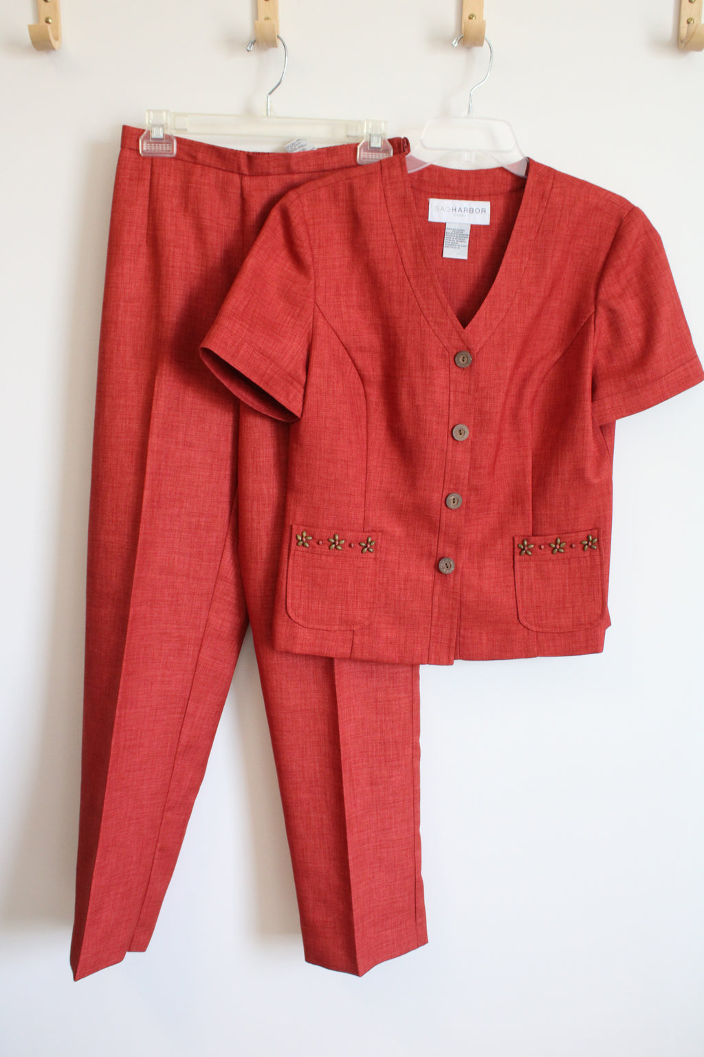 Sag Harbor Orange 2 Piece Beaded Outfit | 10