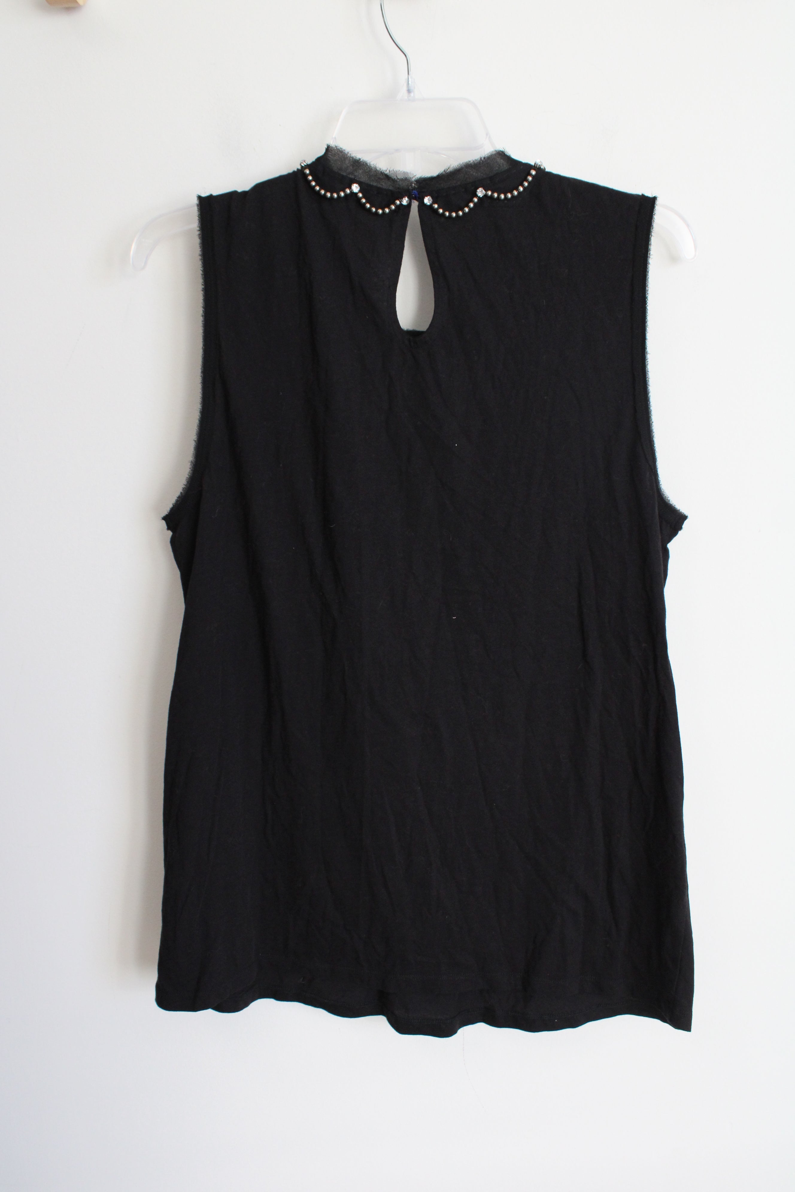 NEW Juicy Couture Black Beaded Tank | L