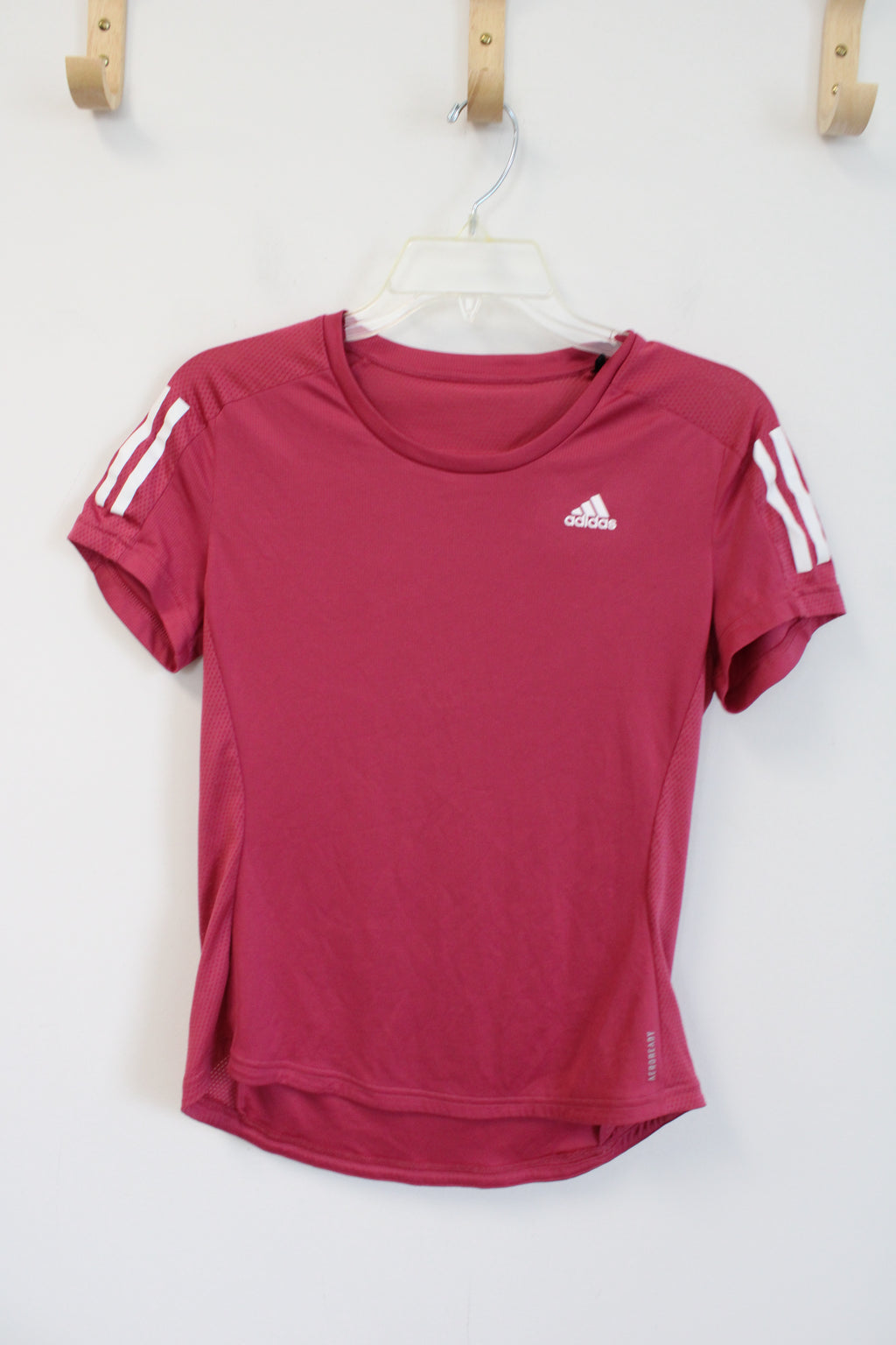 Adidas Running Aero Ready Pink Athletic Top | S