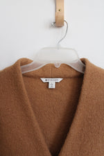 Spanner Brown 100% Wool Cardigan Coat | L