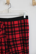 Victoria's Secret Red & Black Plaid 2-Piece Pajama Set | M