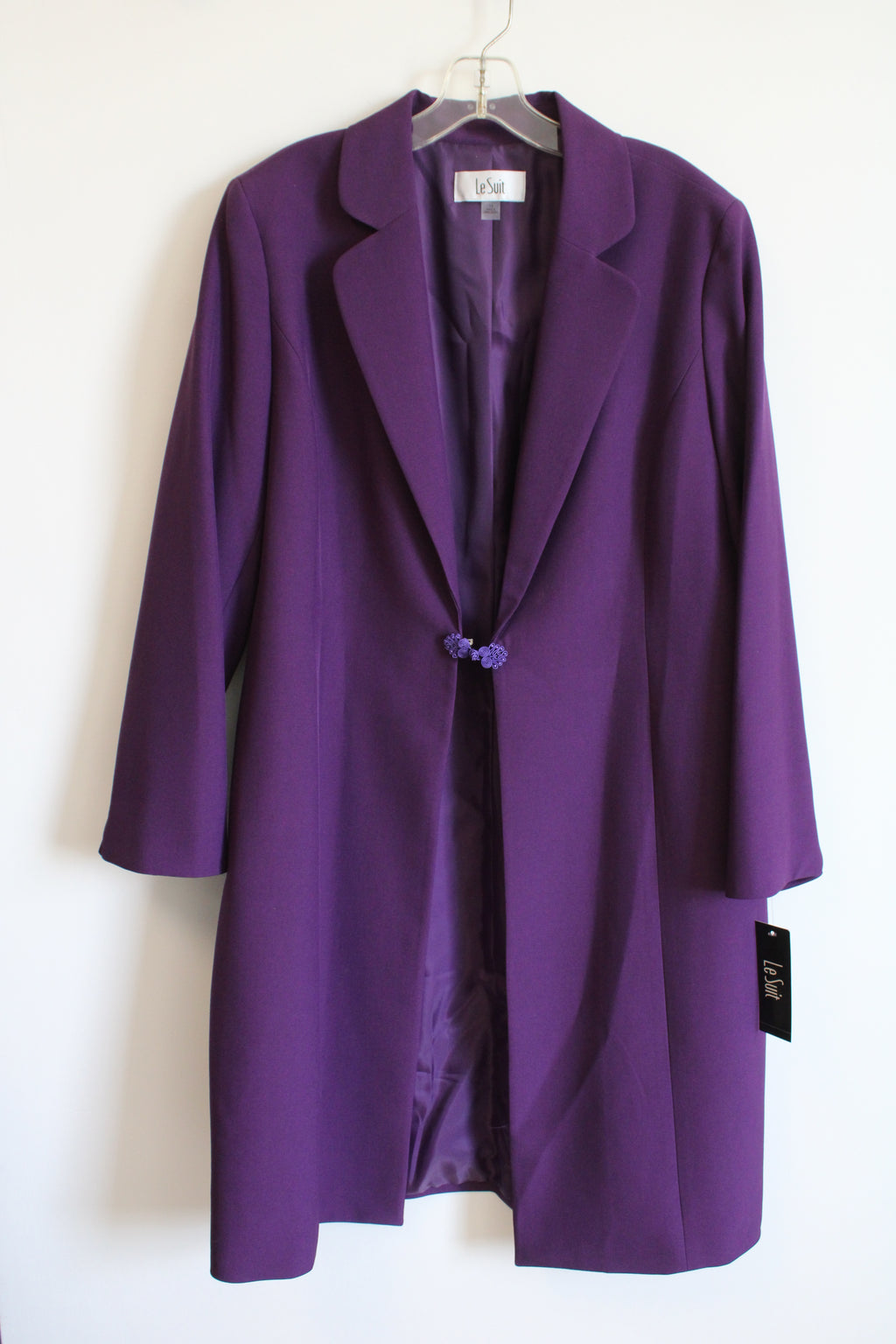 NEW Le Suit Long Purple Blazer | 14