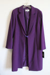 NEW Le Suit Long Purple Blazer | 14