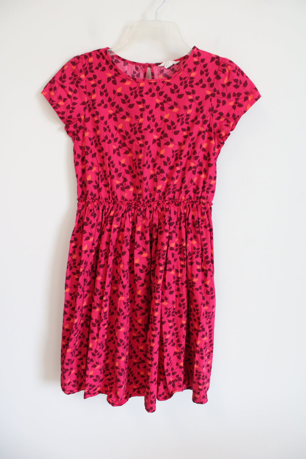 Lands' End Kids Pink Patterned Dress | 12 Tall