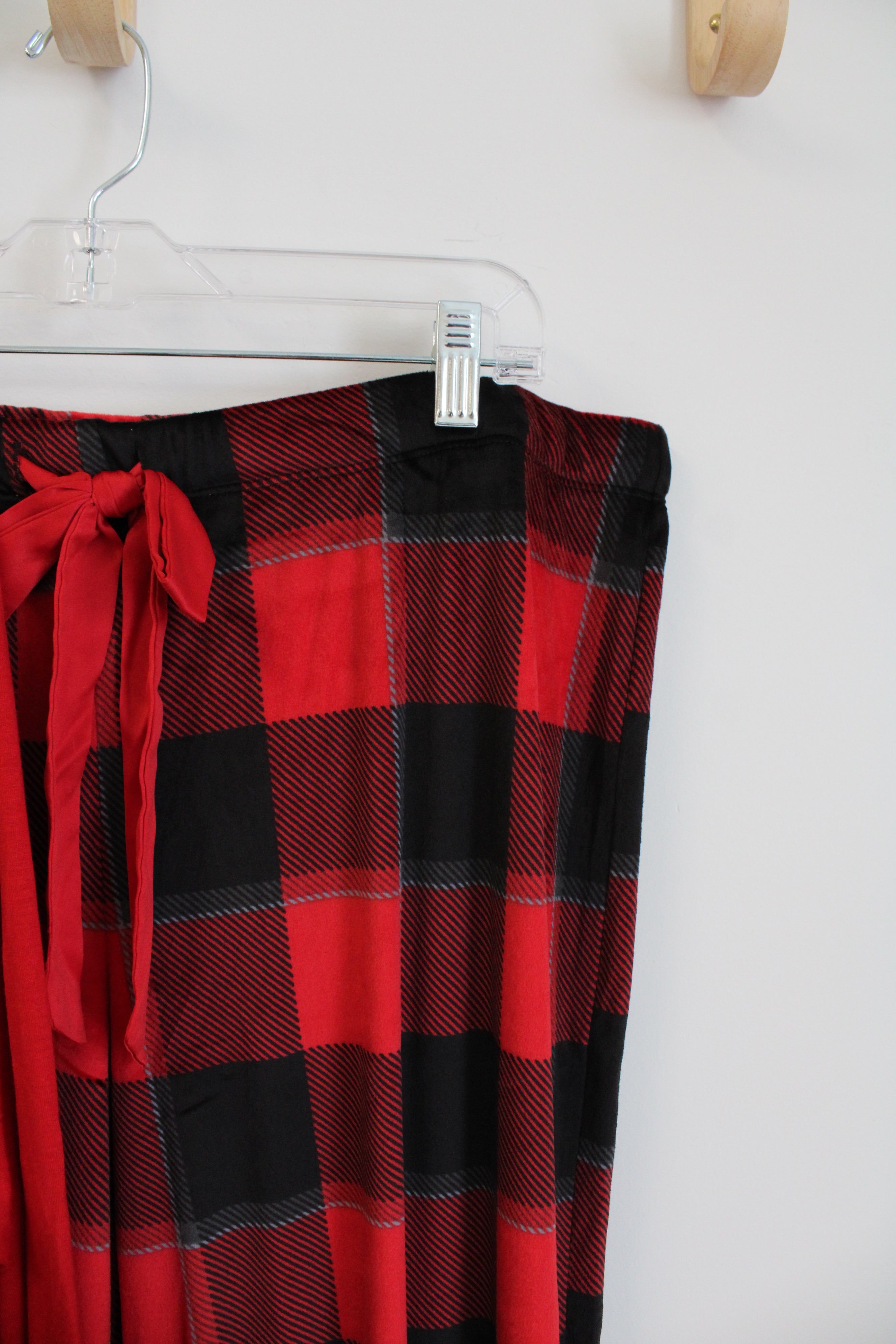 Stars Above Soft Red & Black Plaid 2-Piece Pajama Set | XL