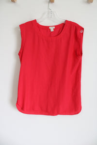 J.Crew Red Boxy Tank Blouse | XS