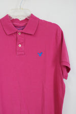 American Eagle Athletic Fit Pink Polo Shirt | L