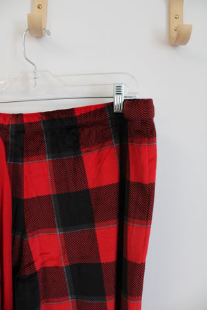 Stars Above Soft Red & Black Plaid 2-Piece Pajama Set | XL