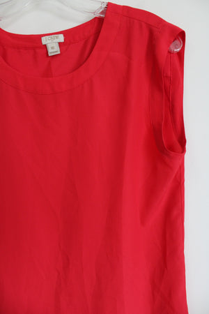 J.Crew Red Boxy Tank Blouse | XS