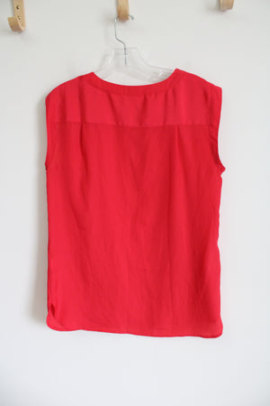 J.Crew Red Boxy Tank Blouse | XS