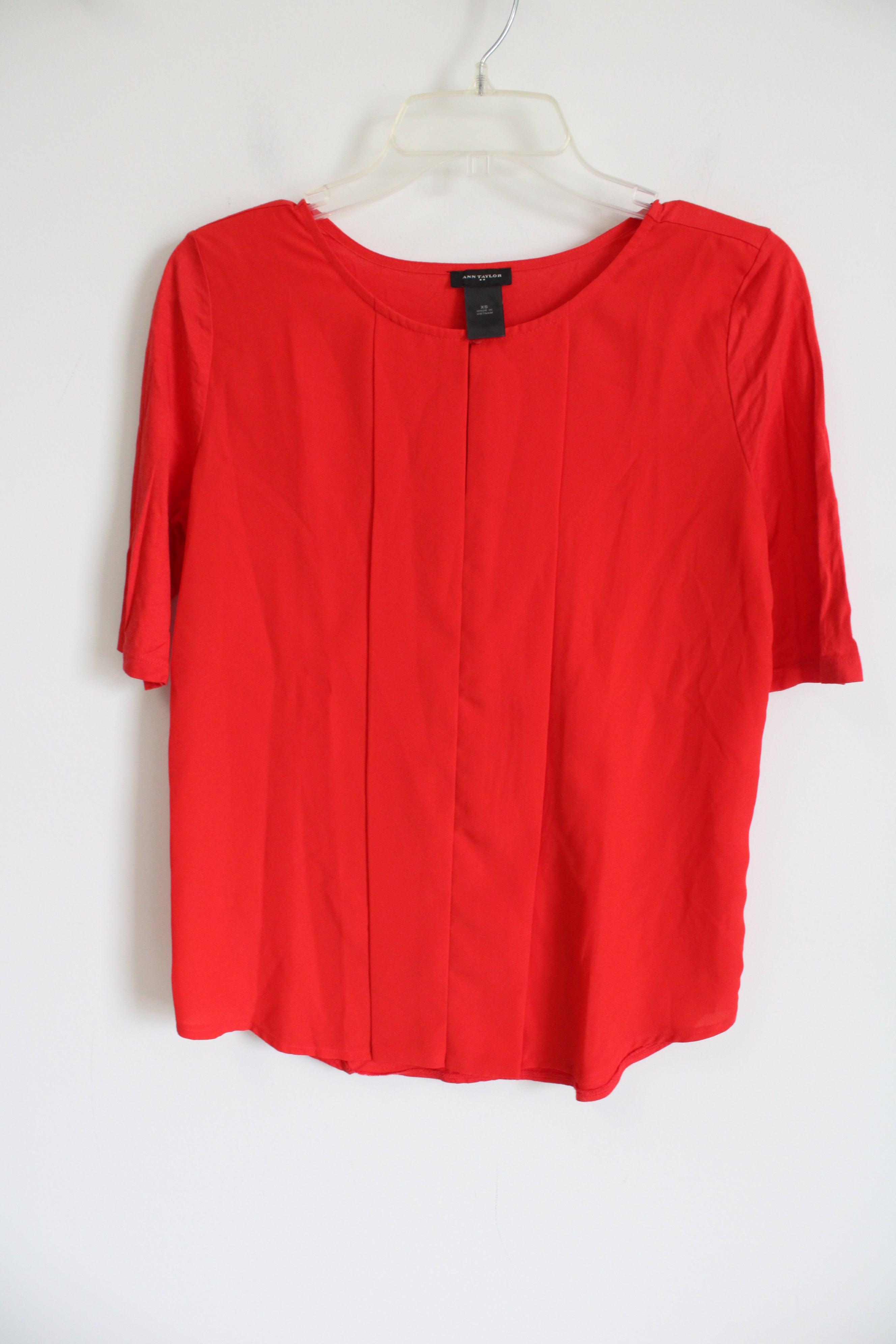 Ann Taylor Popp Red Blouse | XS