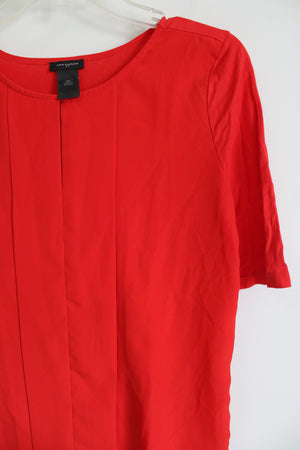 Ann Taylor Popp Red Blouse | XS