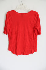 Ann Taylor Popp Red Blouse | XS