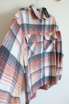 NEW Timing Pink Blue Plaid Shacket | M