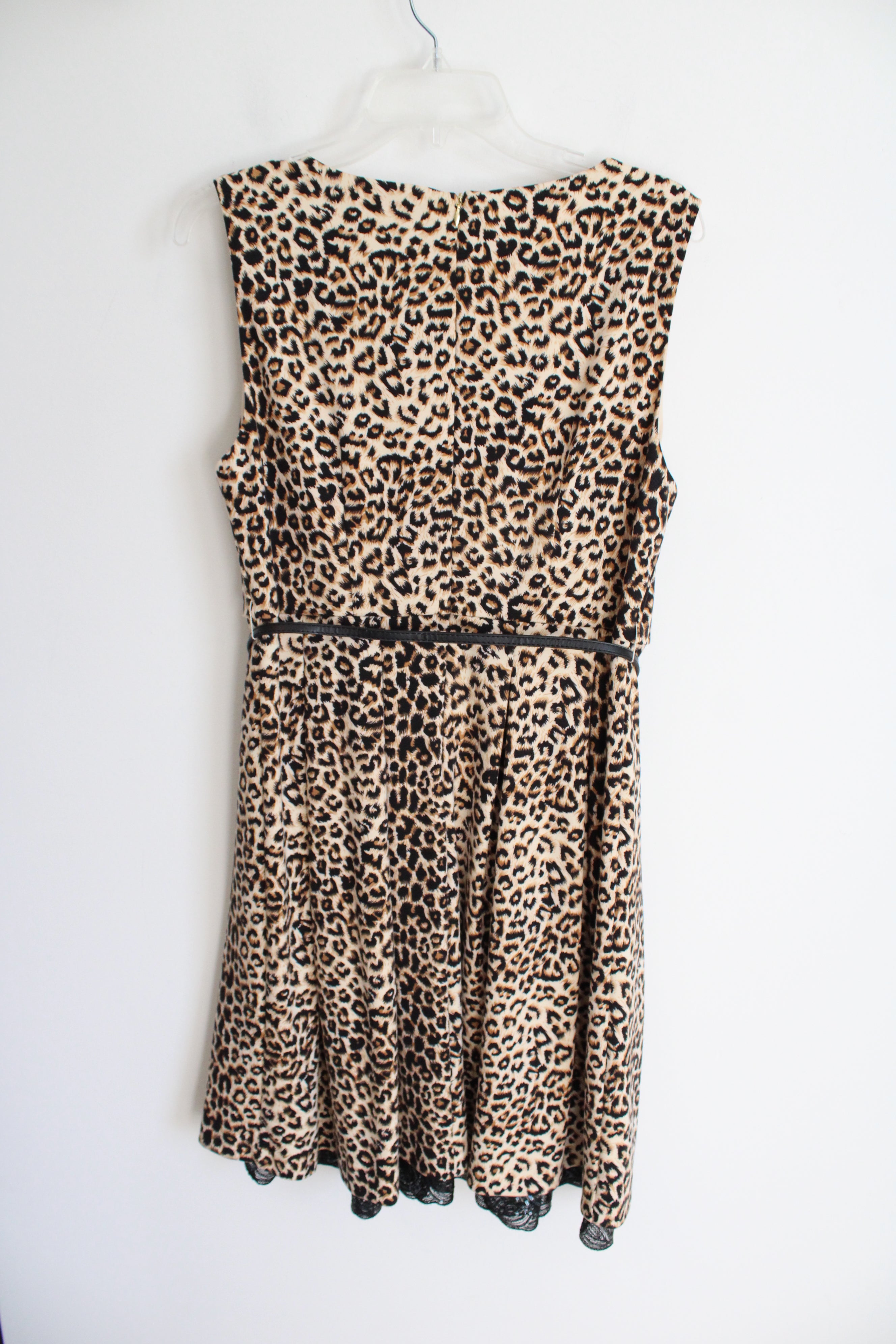 Iman Leopard Print Belted Dress | M