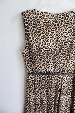 Iman Leopard Print Belted Dress | M