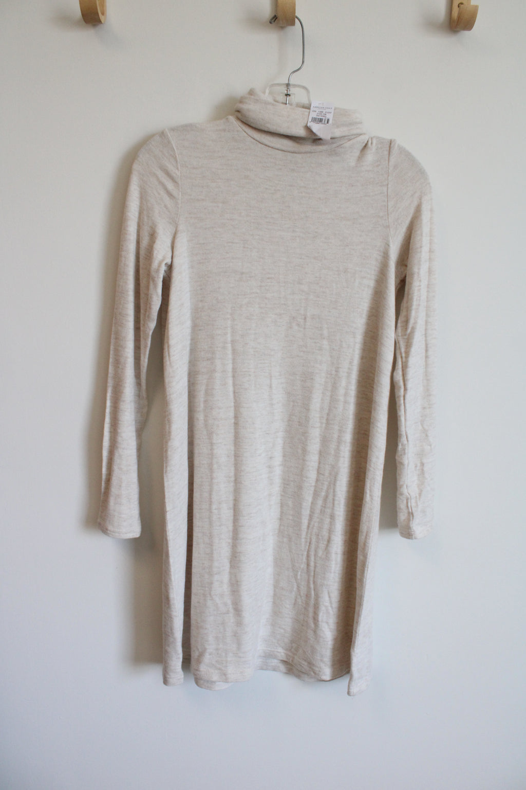 NEW American Eagle Beige Stretch Mock Neck Dress | S