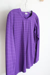 Zyia Active Purple Mesh Long Sleeved Athletic Shirt | M