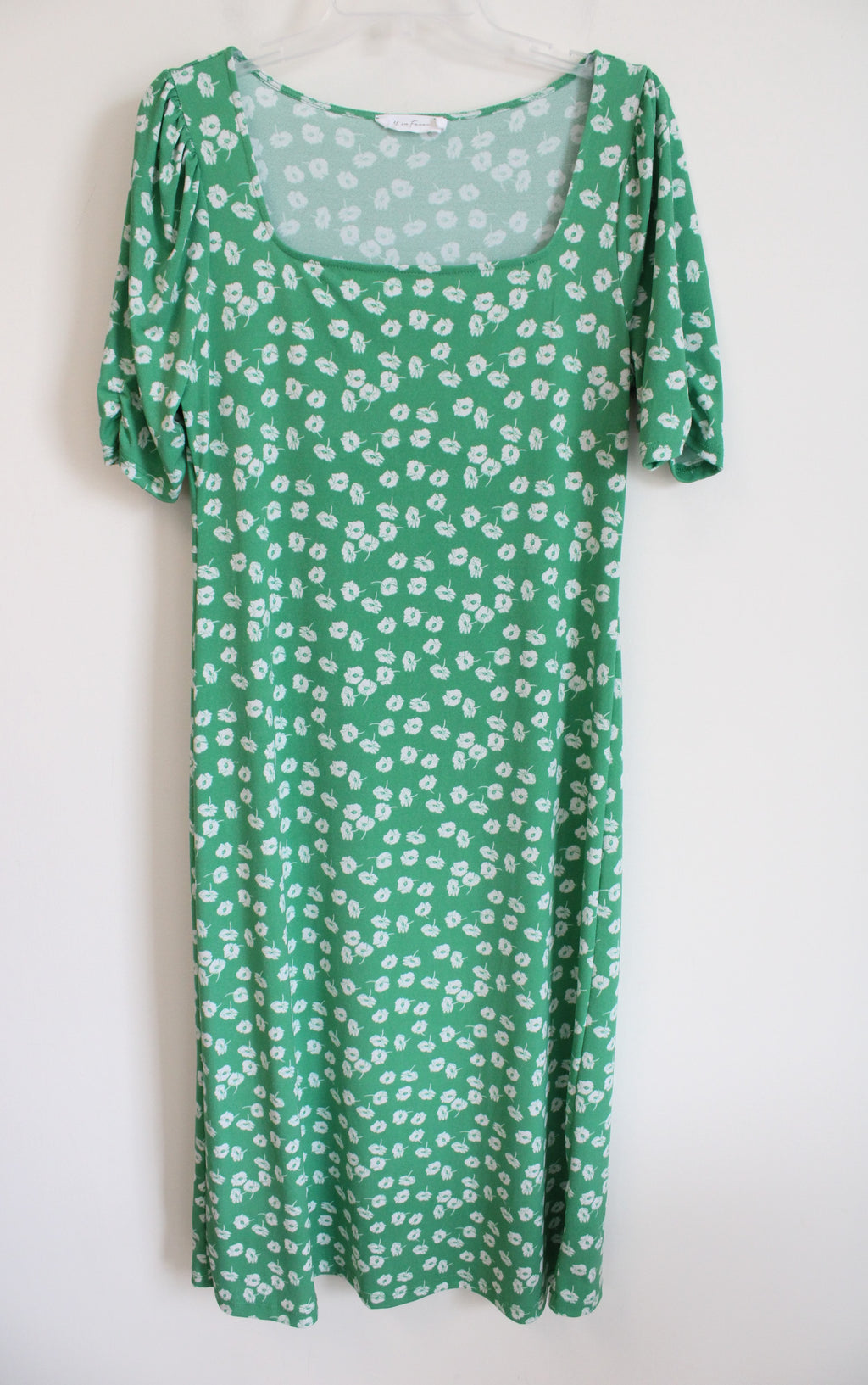 All In Favor Green White Floral Dress | XL